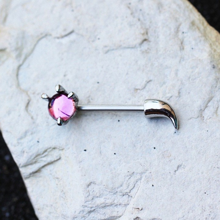 Piercing téton orbe de dragon