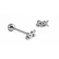 Piercing langue barbell acier SEX