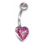 Piercing nombril Crystal Evolution Swarovski Coeur
