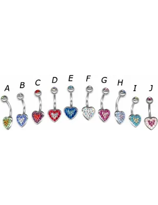 Piercing nombril Crystal Evolution Swarovski Bouclier