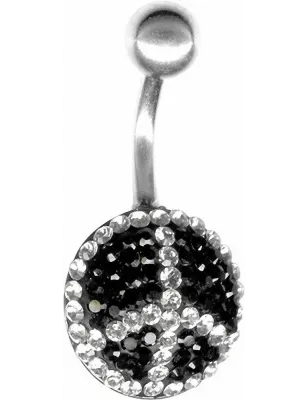 Piercing nombril Crystal Evolution Swarovski Peace