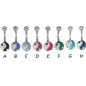 Piercing nombril Crystal Evolution Swarovski Yin et Yang