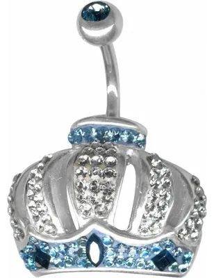 Piercing nombril Crystal Evolution Couronne Swarovski