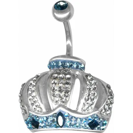 Piercing nombril Crystal Evolution Couronne Swarovski