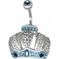 Piercing nombril Crystal Evolution Couronne Swarovski