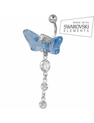 Piercing nombril Crystal Evolution Libellule Swarovski
