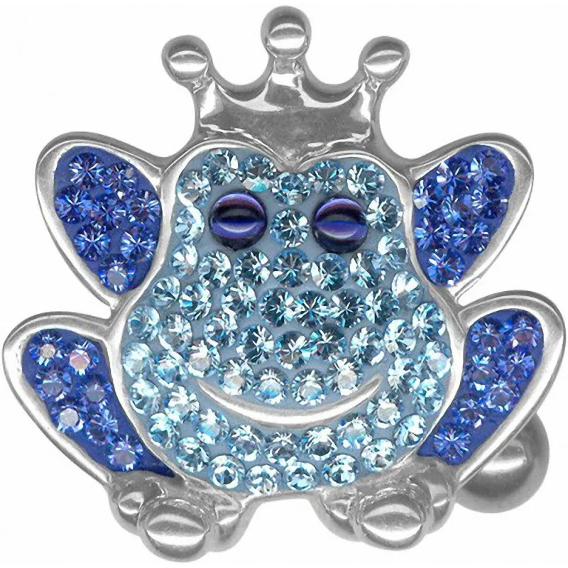 Piercing nombril Crystal Evolution Grenouille Swarovski