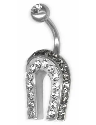 Piercing nombril Crystal Evolution Fer à cheval Swarovski