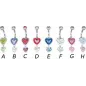 Piercing nombril Crystal Evolution Swarovski Double Coeur