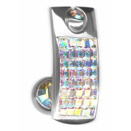 Piercing nombril Crystal Evolution Bouclier Swarovski