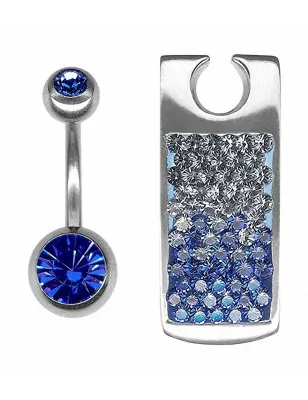 Piercing nombril Crystal Evolution Bouclier Swarovski