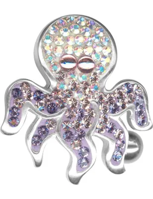 Piercing nombril Crystal Evolution Swarovski Pieuvre