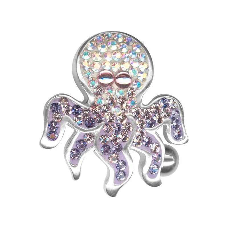 Piercing nombril Crystal Evolution Swarovski Pieuvre