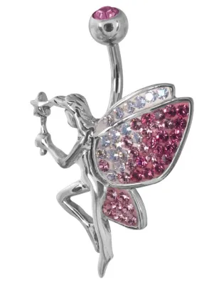 Piercing nombril Crystal Evolution Swarovski Titane Fée