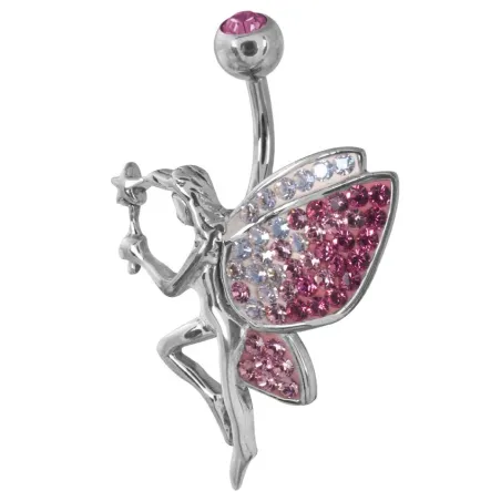 Piercing nombril Crystal Evolution Swarovski Titane Fée