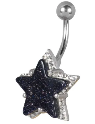 Piercing nombril Crystal Evolution Swarovski Etoile pailletée