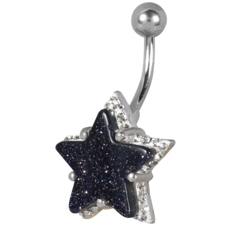Piercing nombril Crystal Evolution Swarovski Etoile pailletée