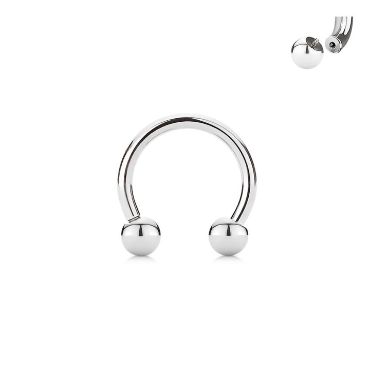 Piercing fer à cheval acier