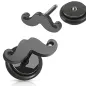 Piercing oreille faux plug moustache