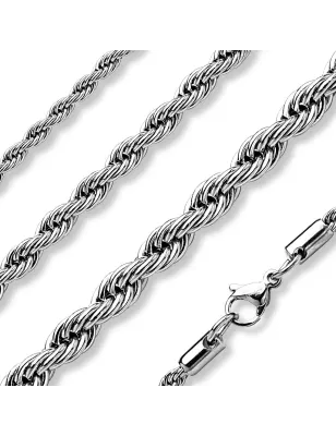 Chaîne en acier inoxydable maille corde