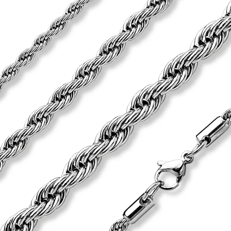 Chaîne en acier inoxydable maille corde