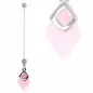 Piercing nombril de grossesse quartz rose
