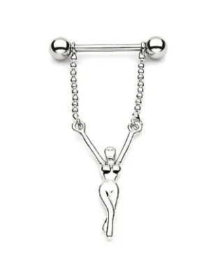 Piercing Téton Pendentif Femme - Bijou Piercing Téton