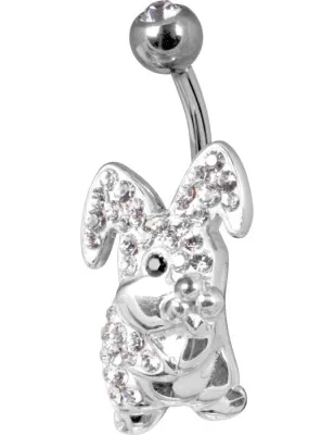 Piercing nombril Crystal Evolution Swarovski Lapin