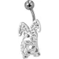 Piercing nombril Crystal Evolution Swarovski Lapin