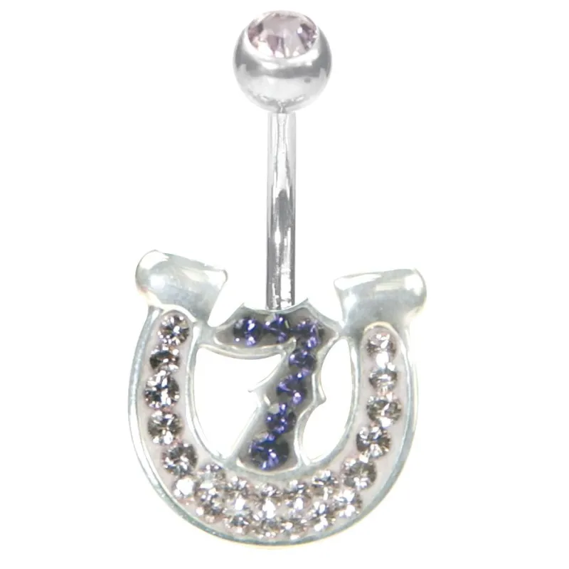 Piercing nombril Crystal Evolution Swarovski Lucky 7 Violet