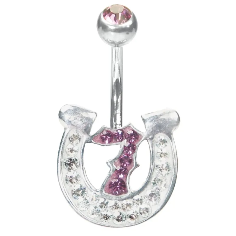 Piercing nombril Crystal Evolution Swarovski Lucky 7 Rose