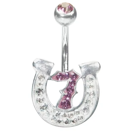 Piercing nombril Crystal Evolution Swarovski Lucky 7 Rose