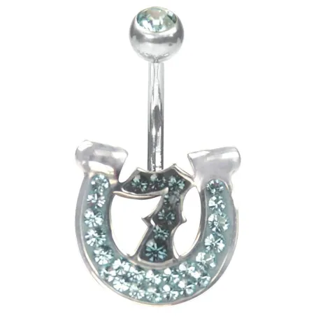 Piercing nombril Crystal Evolution Swarovski Lucky 7 Bleu