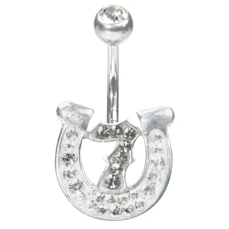 Piercing nombril Crystal Evolution Swarovski Lucky 7 Blanc