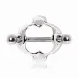 Piercing téton bouclier trèfle