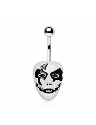 Piercing nombril masque de Pierrot