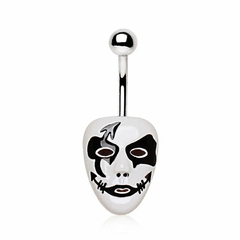 Piercing nombril masque de Pierrot