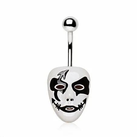 Piercing nombril masque de Pierrot