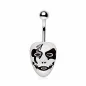 Piercing nombril masque de Pierrot