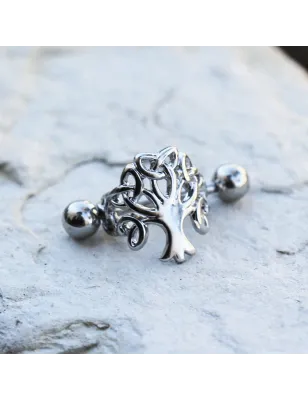 Piercing oreille cartilage hélix manchette arbre de vie