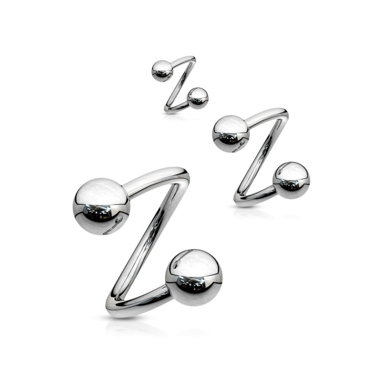 Piercing Spirale Boules 