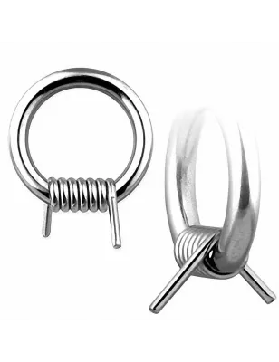 Piercing anneau Captif Fil Barbelé