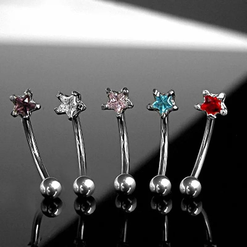 Piercing arcade Pierre CZ Etoile