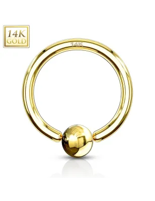 Piercing anneau captif or