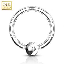 Piercing anneau captif Or Blanc 14 Carats