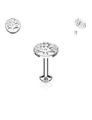 Piercing labret lèvre arbre de vie