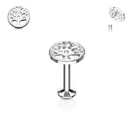 Piercing labret lèvre arbre de vie