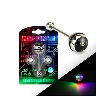 Piercing langue Clignotant "NuRave" - Bijou Piercing Langue
