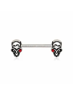 Piercing téton skull alien