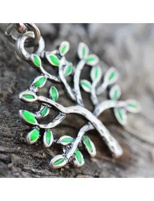 Piercing nombril arbre de vide vert
